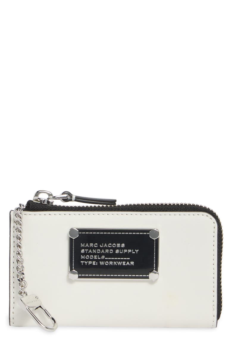 Small L-Zip Card Case, Main, color, COTTON
