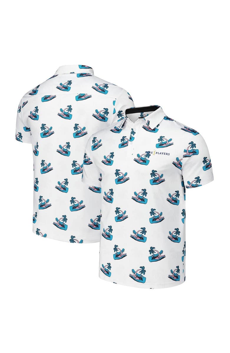 FLOMOTION Men's Flomotion White THE PLAYERS Chubs Polo, Main, color, White