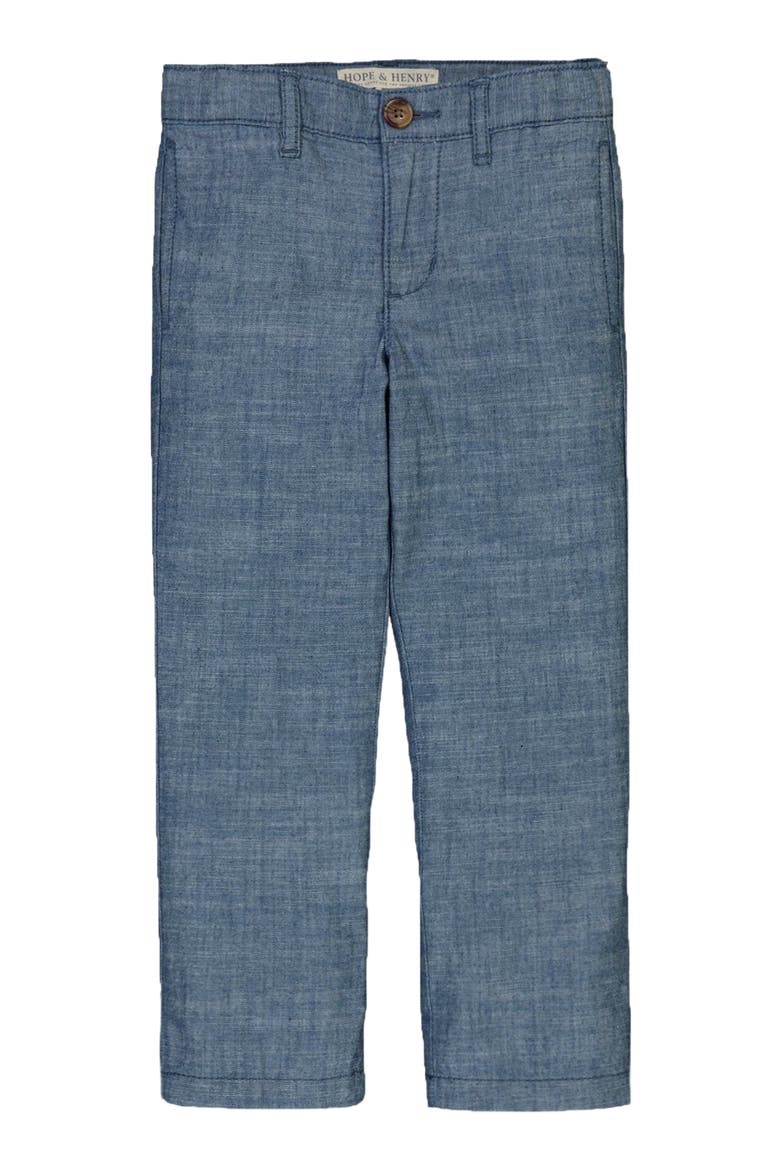 Boys' Organic Chambray Suit Pant, Kids, Alternate, color, Blue Chambray