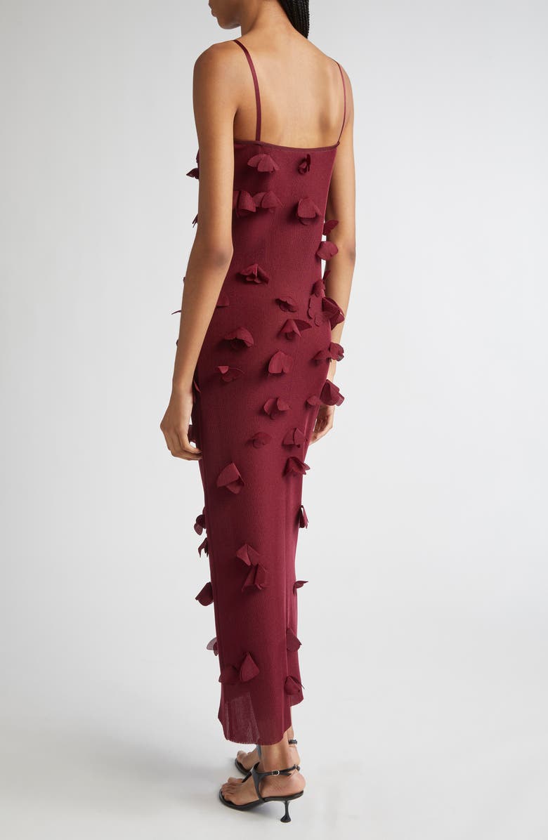 Coperni Butterfly Appliqué Slipdress, Alternate, color, Red