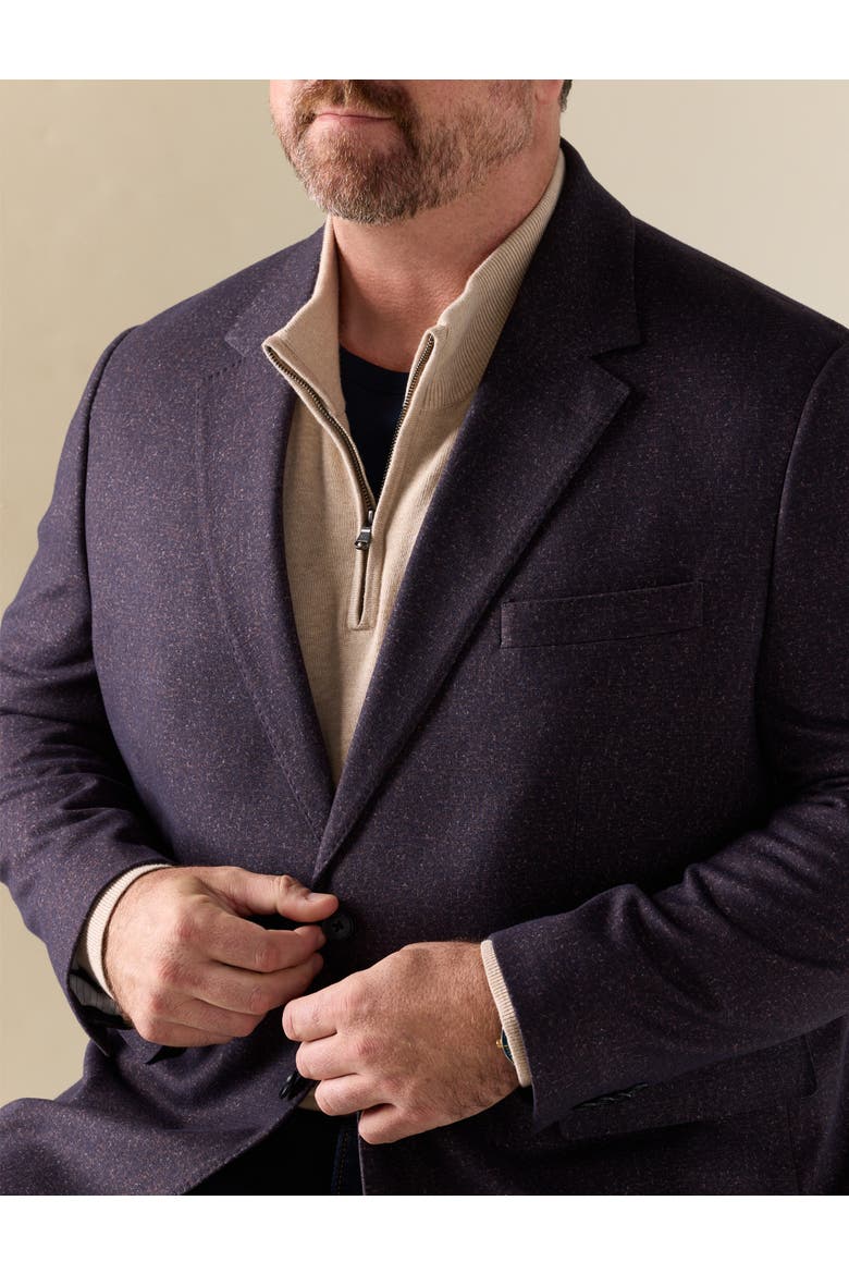 Big & Tall Marled Sport Coat, Alternate, color, BURGUNDY