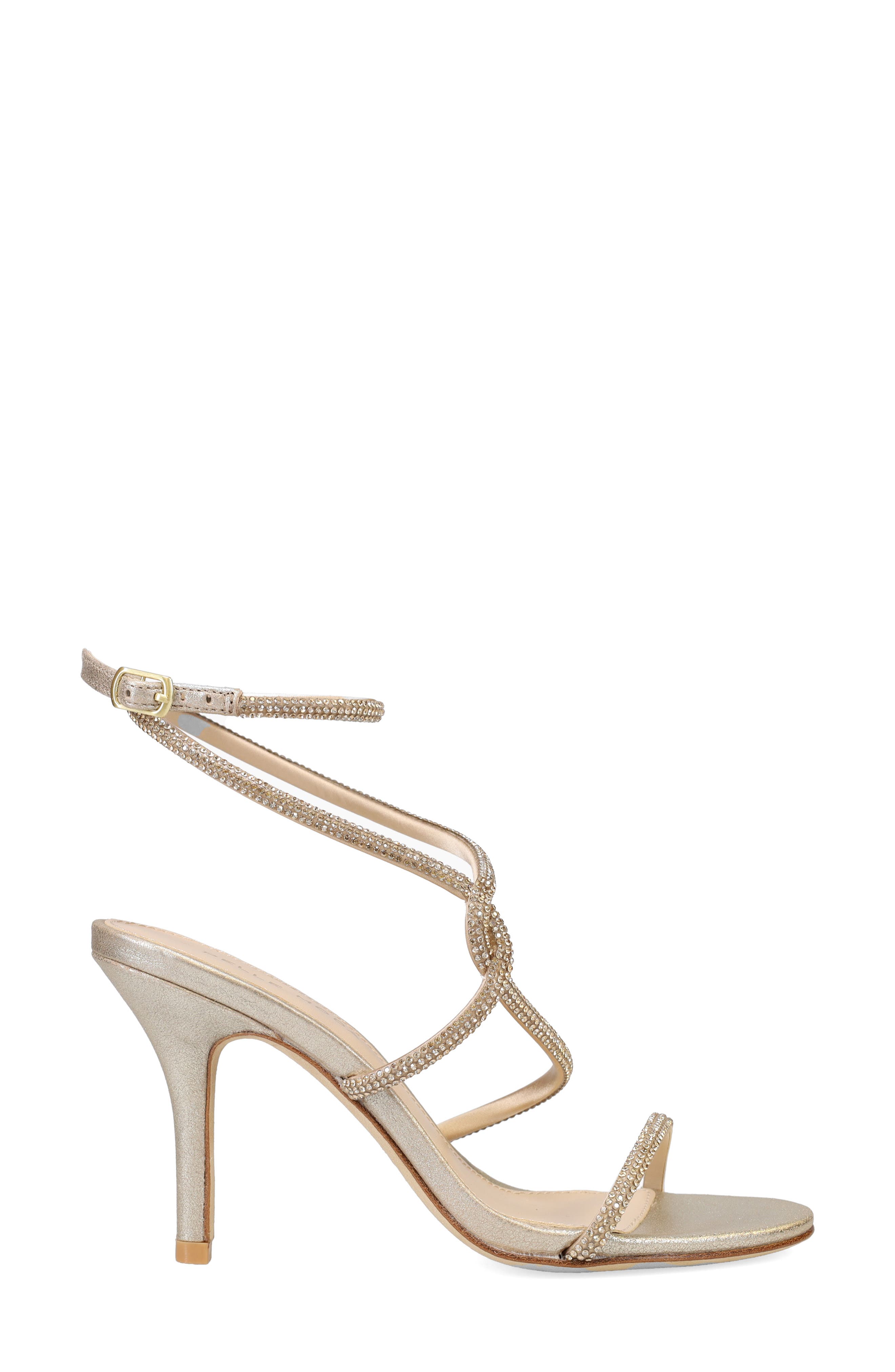 Kaleah Crystal Strappy Sandal, Alternate, color, PLATINUM GOLD