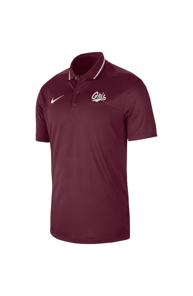 Nike Men's Nike Maroon Montana Grizzlies 2023 Sideline Coaches Performance Polo, Alternate, color, Maroon
