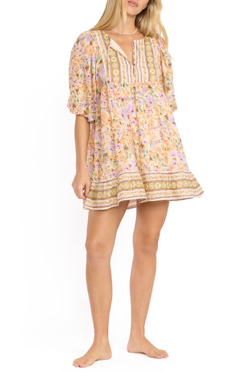 Ambers Floral Print Minidress