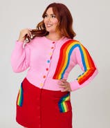 Unique Vintage Plus Size 1950s Cropped Cardigan