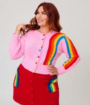 Unique Vintage Plus Size 1950s Cropped Cardigan