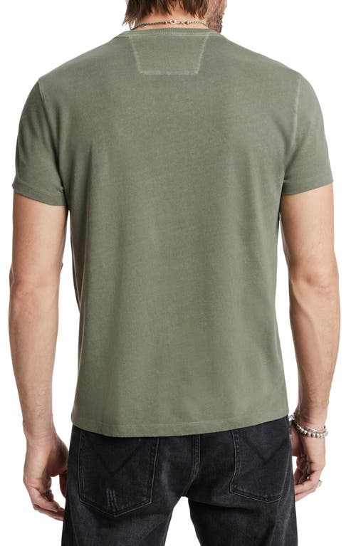 John Varvatos Applique Skull Short Sleeve Crewneck Tee In Flagstone Grey