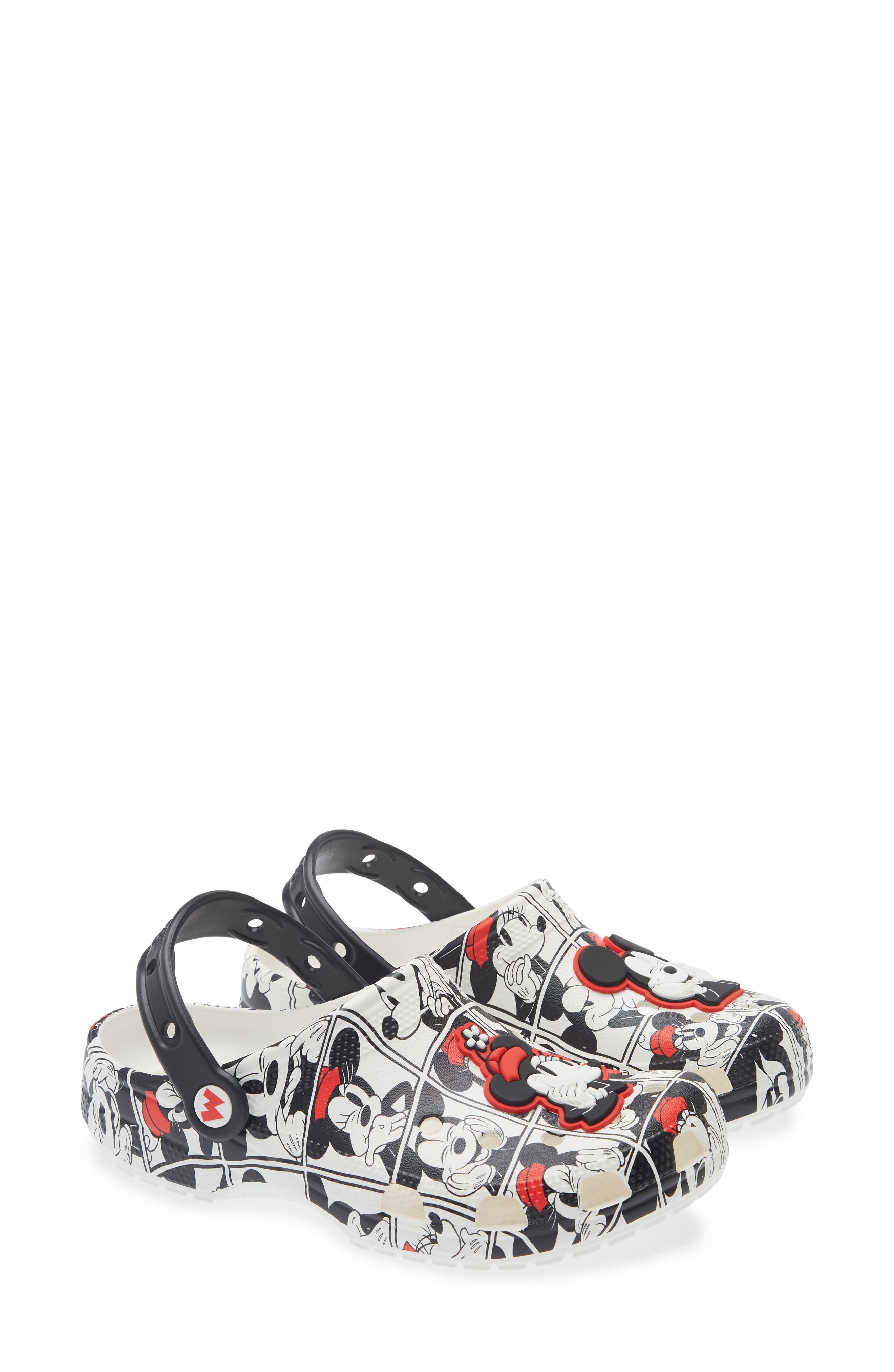CROCS Mickey & Minnie Classic Clog, Main, color, White Multi