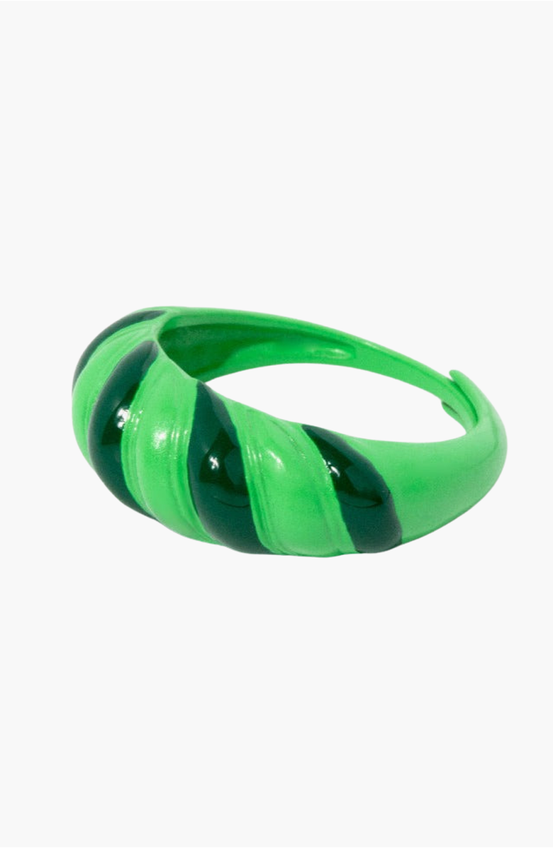 Little Sky Stone Croissant Ring, Alternate, color, Emerald Green