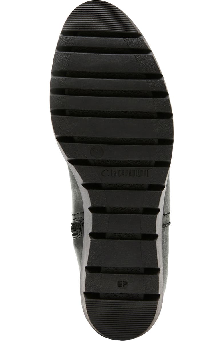 La Canadienne Teagan Waterproof Platform Wedge Bootie, Alternate, color, Black Leather