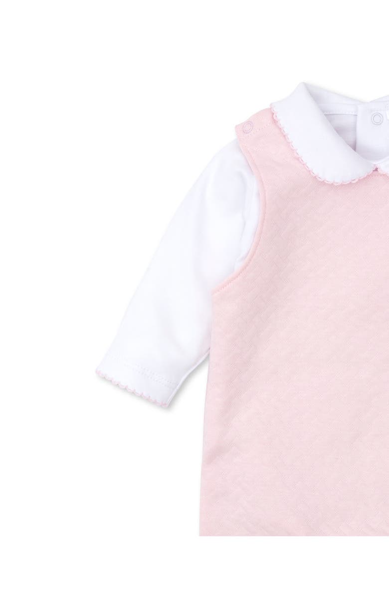 Kissy Kissy Cotton Bodysuit & Jacquard Romper Set, Alternate, color, 