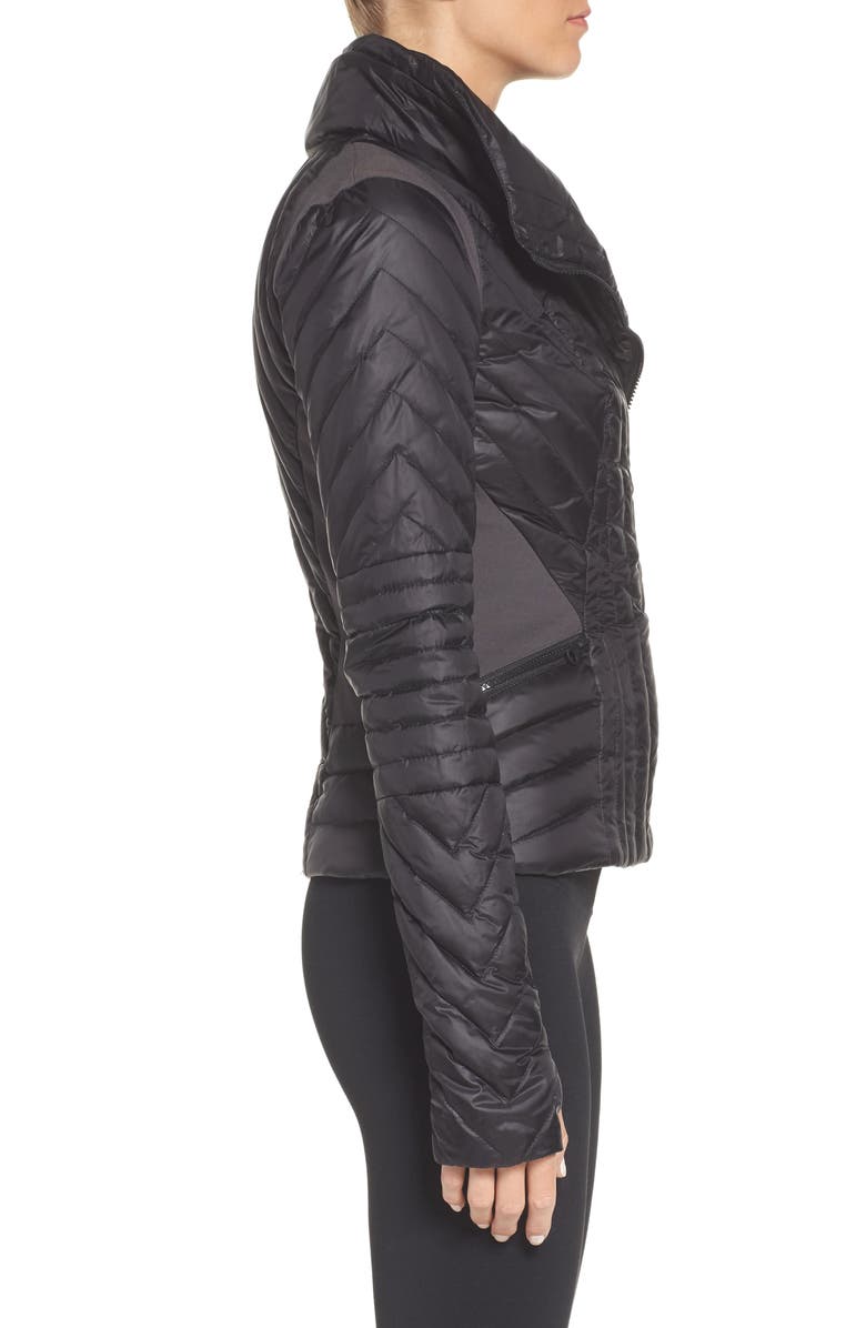 Blanc Noir Motion Panel Down Puffer Jacket, Alternate, color, 