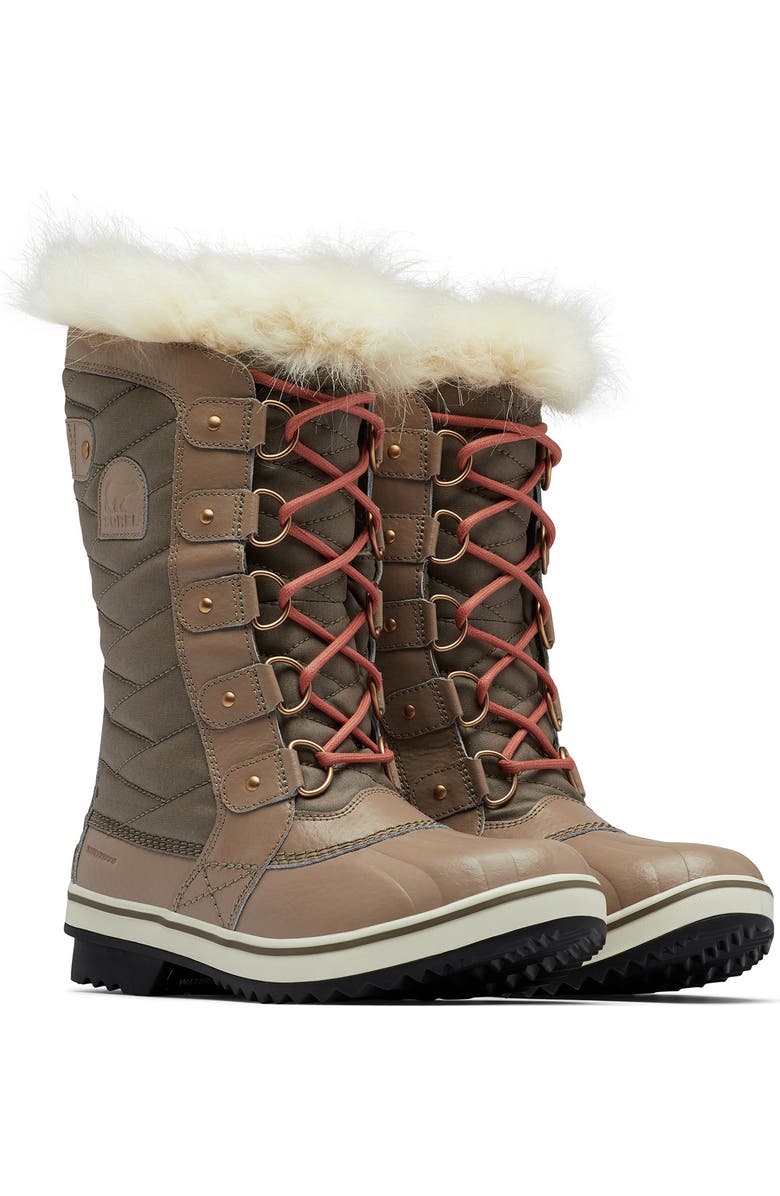 SOREL 'Tofino II' Faux Fur Lined Waterproof Boot, Main, color, Omega Taupe Paradox Pink