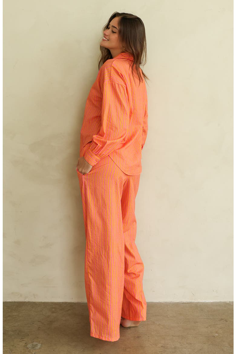 Marina Grande Pants, Alternate, color, Bellini Stripe