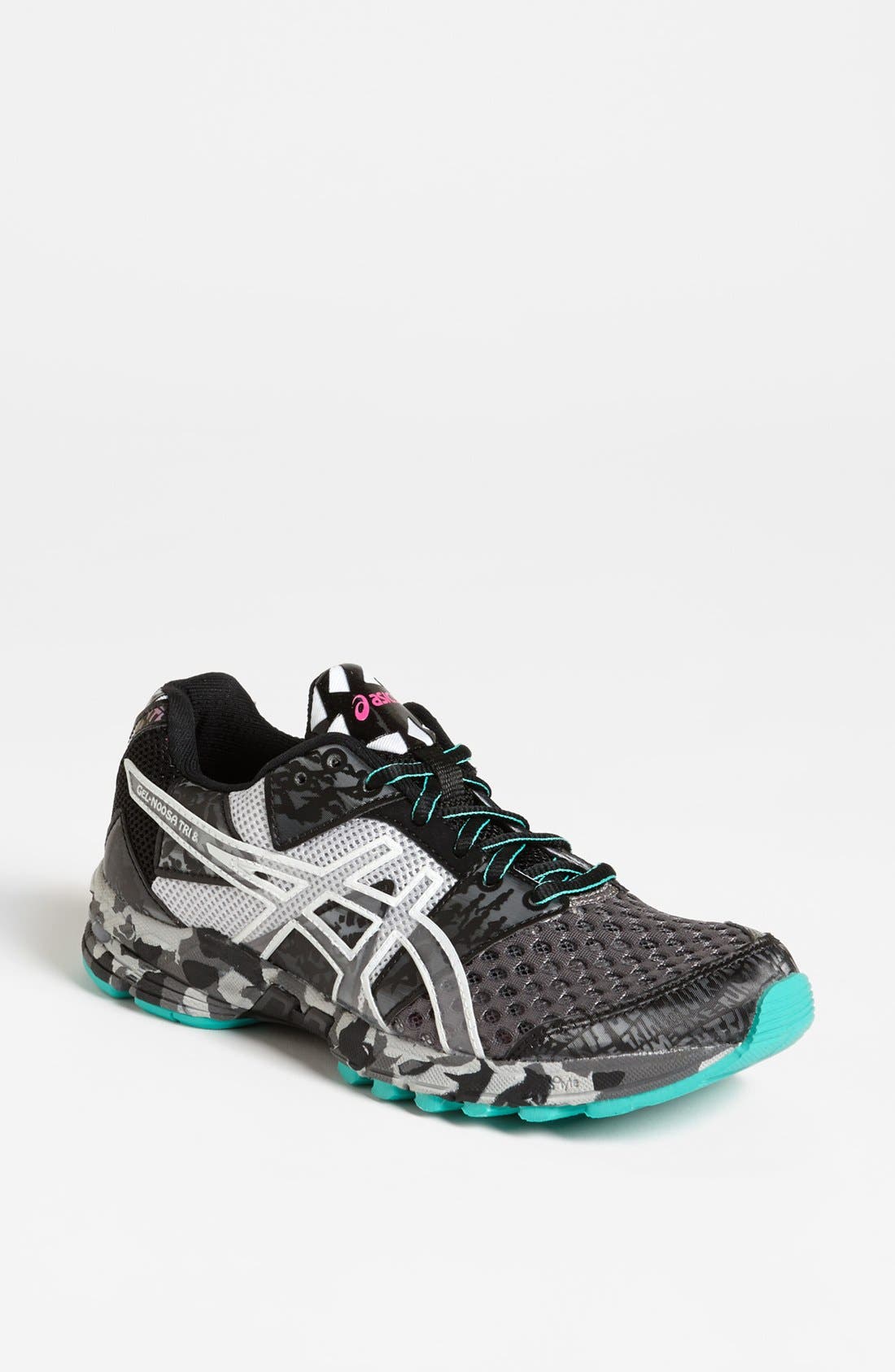 'GEL-Noosa Tri 8' Running Shoe, Main, color, STORM/ LIGHTNING/ MINT