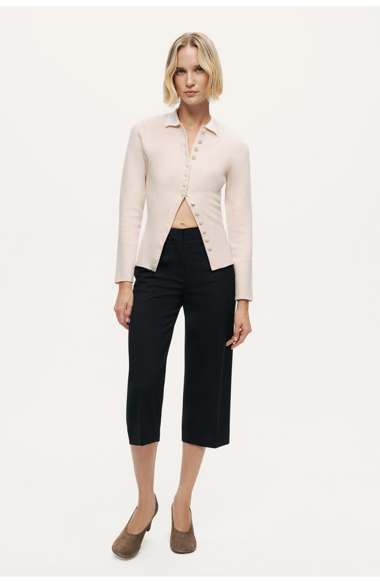 Nocturne Asymmetric Cape Knit Cardigan, Alternate, color, Beige