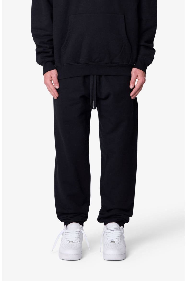 Heavyweight Cotton Sweatpants, Main, color, BLACK