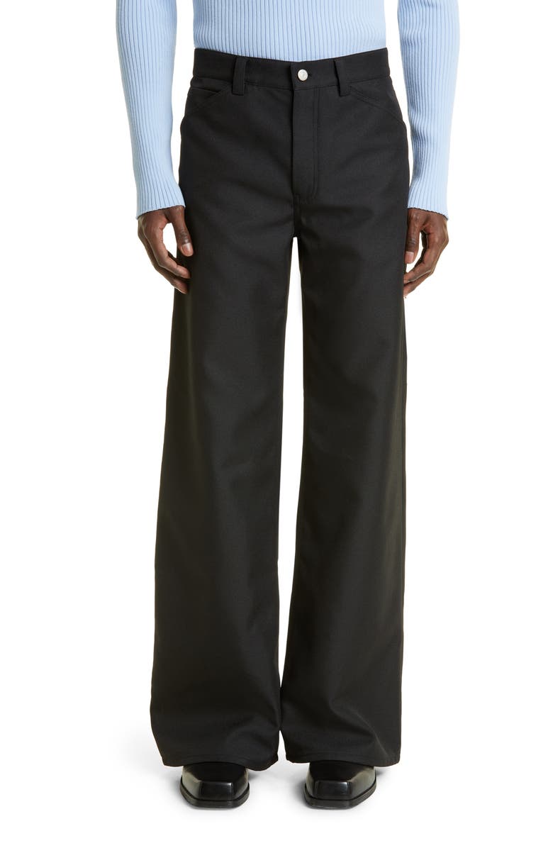 Courrèges Baggy Twill Carpenter Pants, Main, color, 