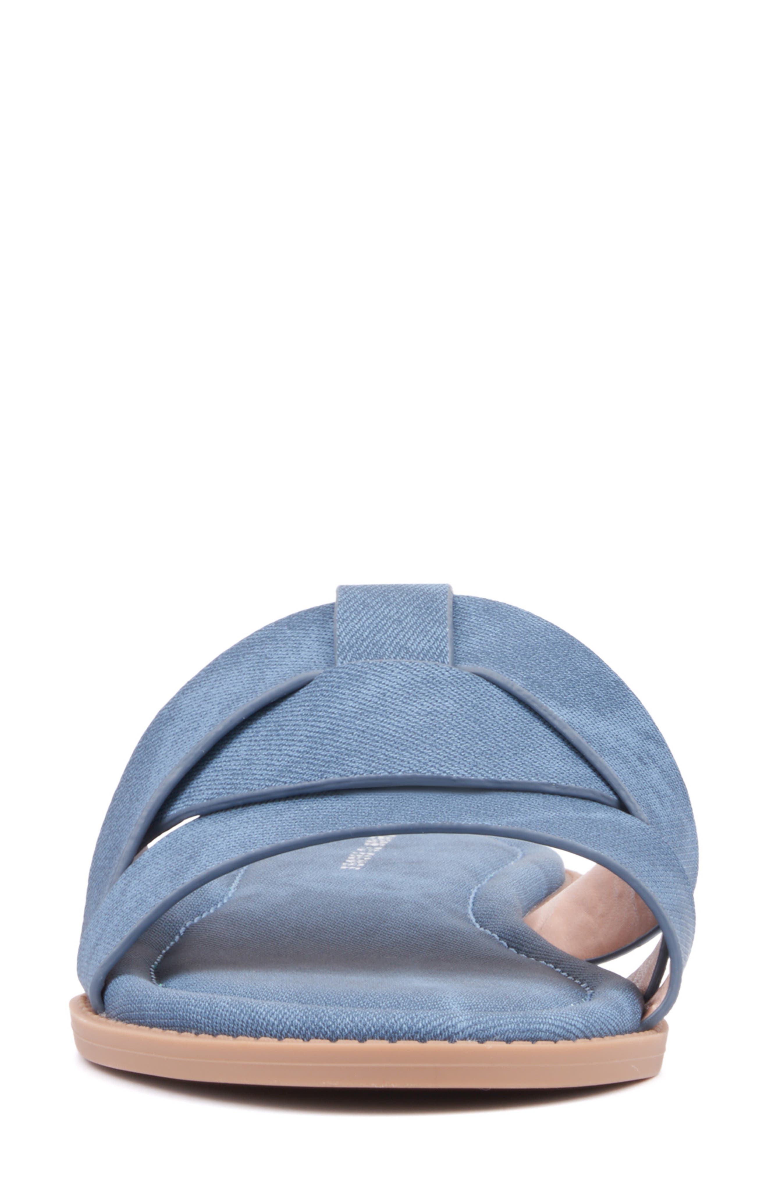 Fashion to Figure Tiana Slide Sandal - Wide Width, Alternate, color, Medium Blue