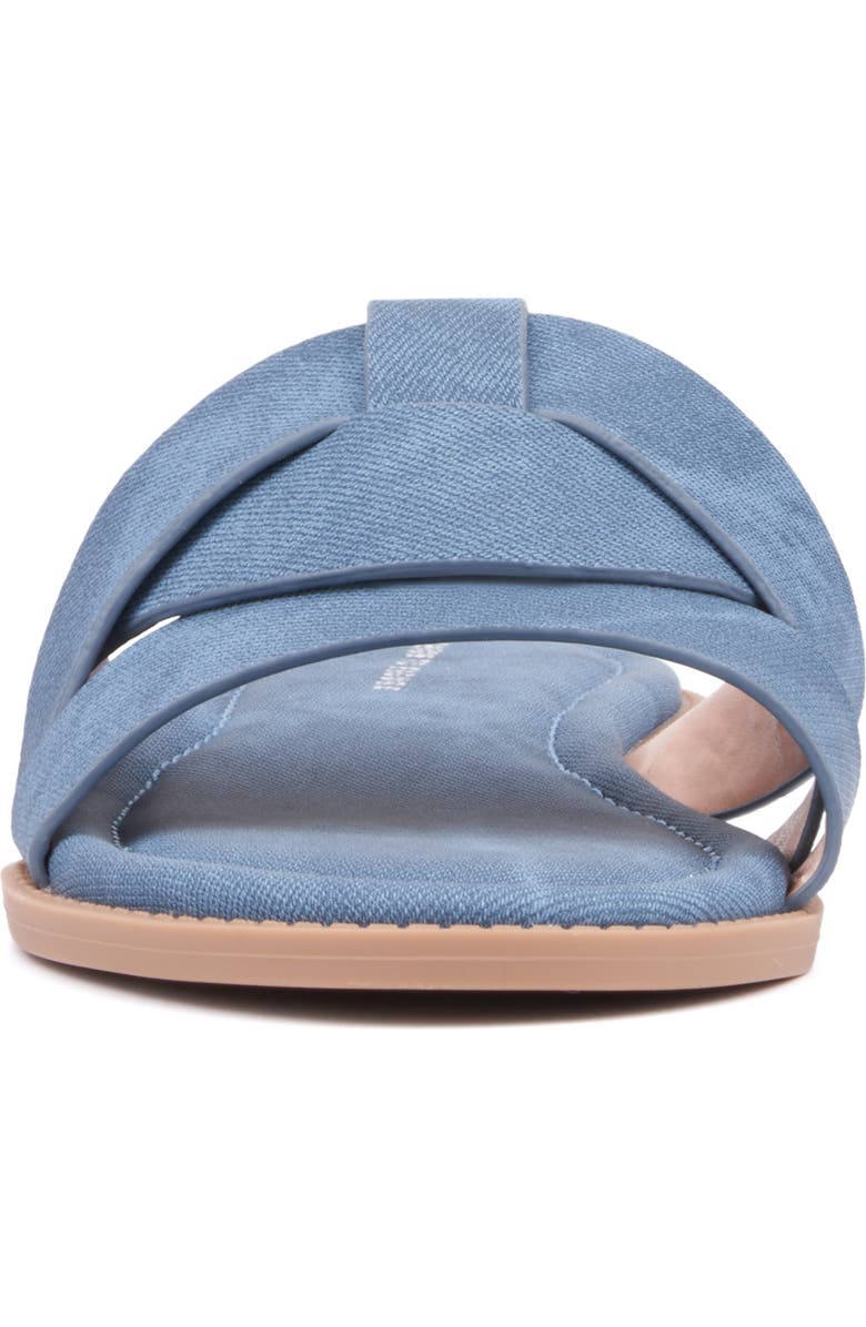 Fashion to Figure Tiana Slide Sandal - Wide Width, Alternate, color, Medium Blue