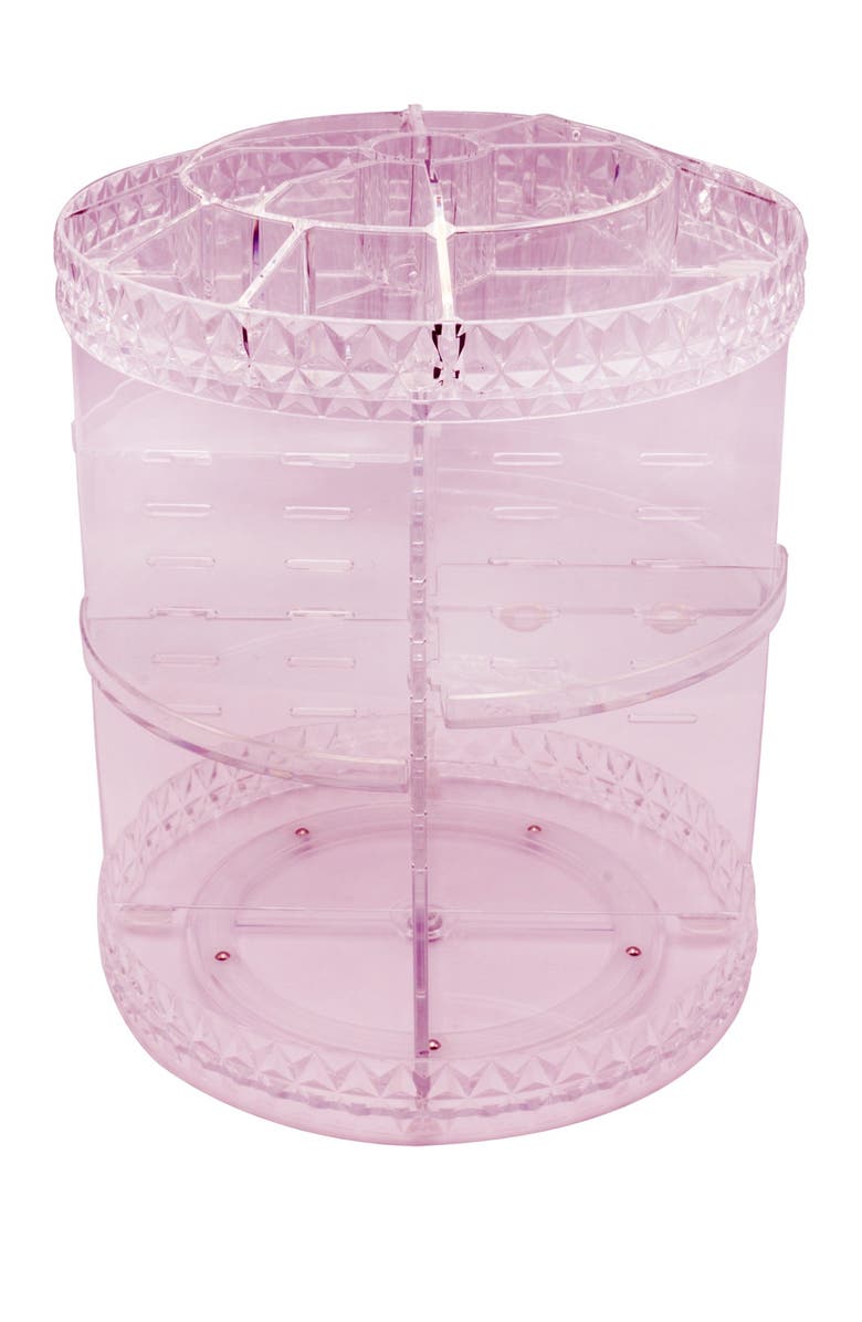 SORBUS Purple Rotating Makeup Organizer, Main, color,