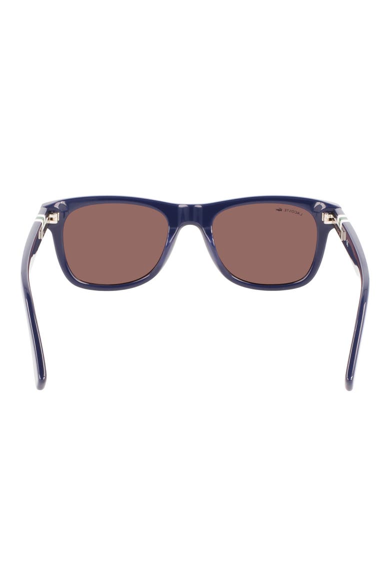 52mm Modified Rectangular Sunglasses, Alternate, color, BLUE
