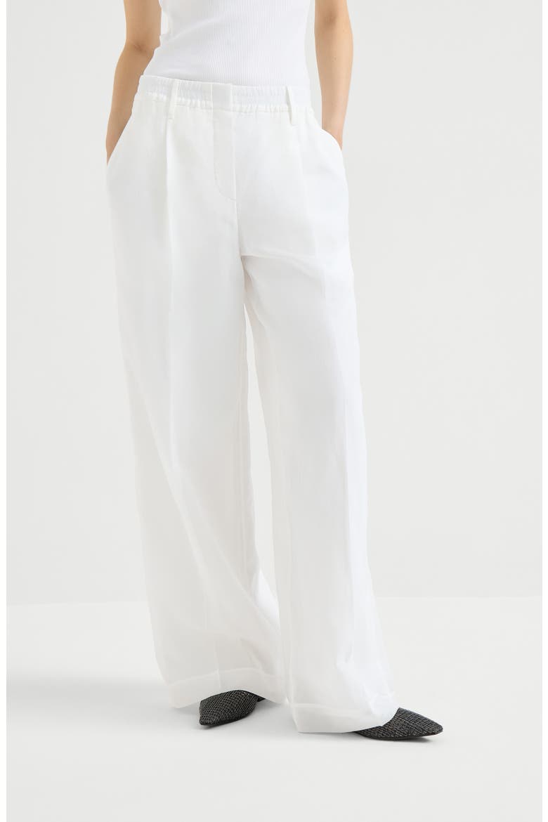 Sartorial track trousers, Main, color, White