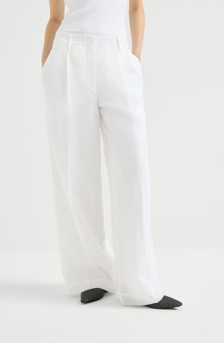 Brunello Cucinelli Sartorial track trousers, Alternate, color, White