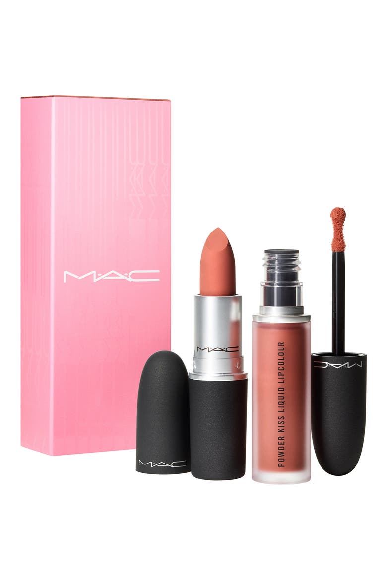 MAC Powder Kiss Lipstick & Liquid Lipstick Set, Alternate, color, LIKE DAUGHTER