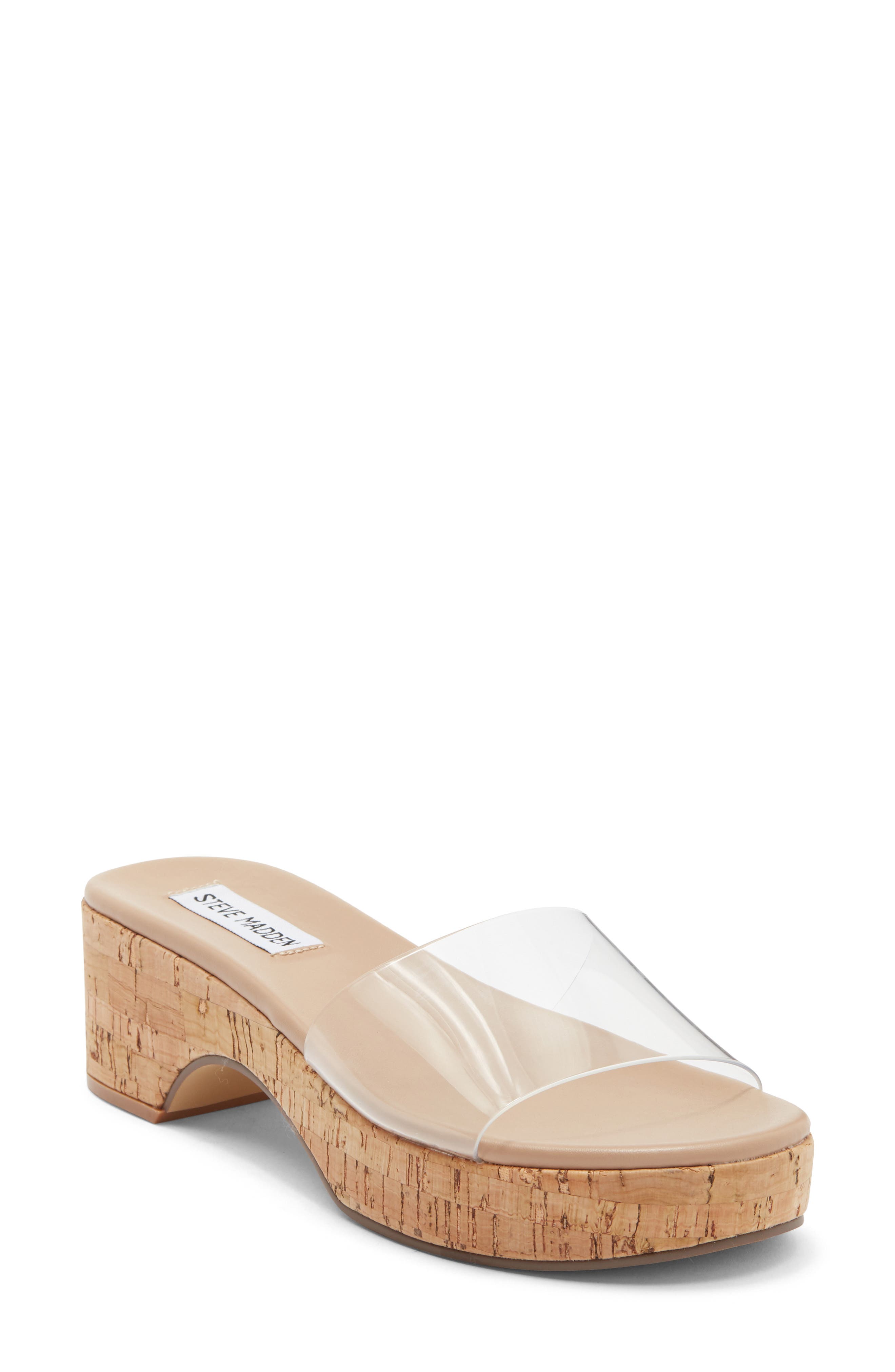 Steve Madden Corina Sandal, Main, color, Clear