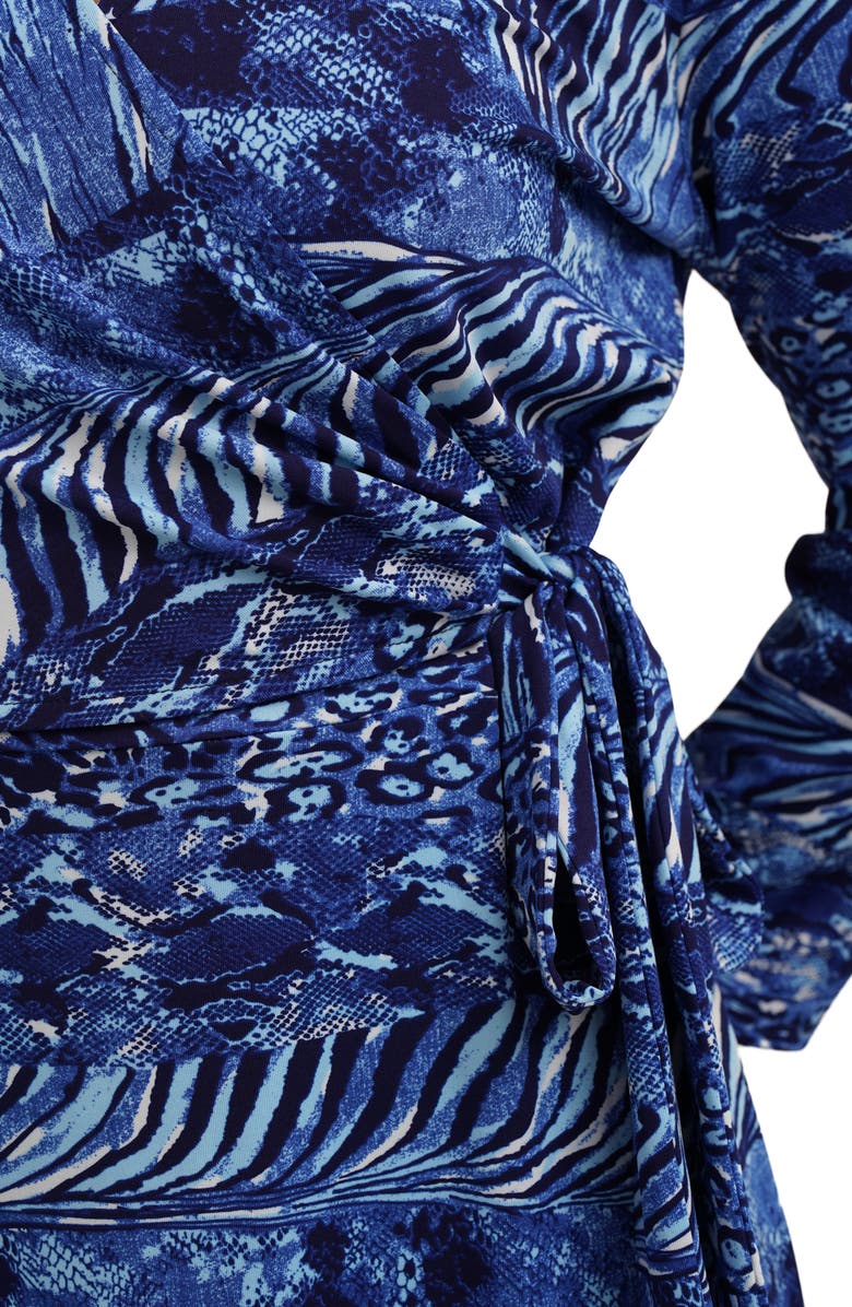 CYRUS Print Wrap Dress, Alternate, color, 