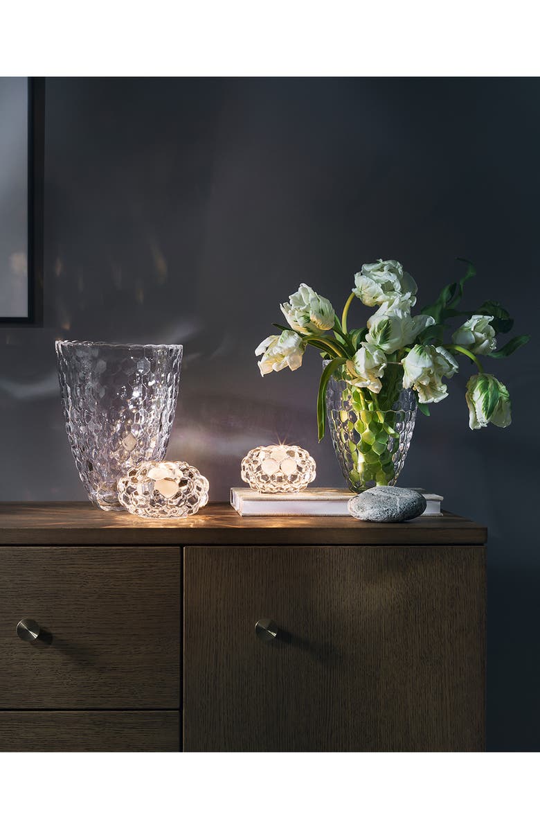 Orrefors Raspberry Crystal Vase, Alternate, color, Clear