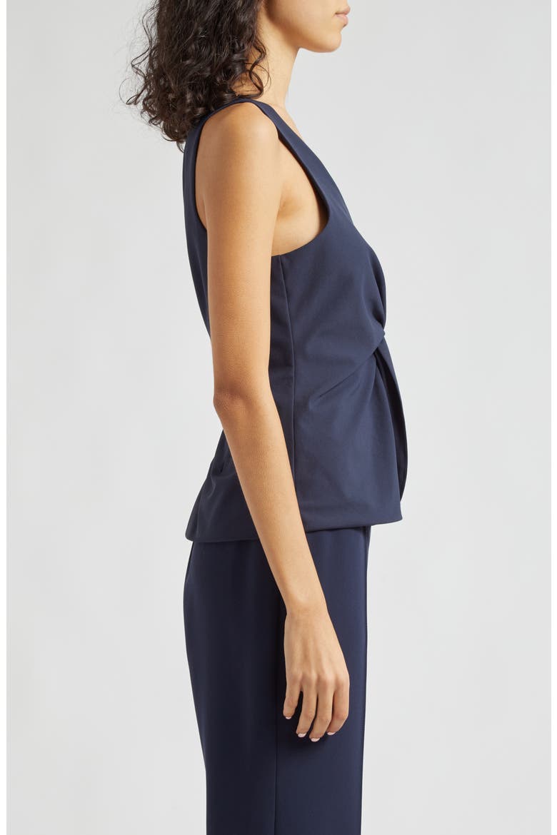 Kenna Twist Sleeveless Top, Alternate, color, NAVY
