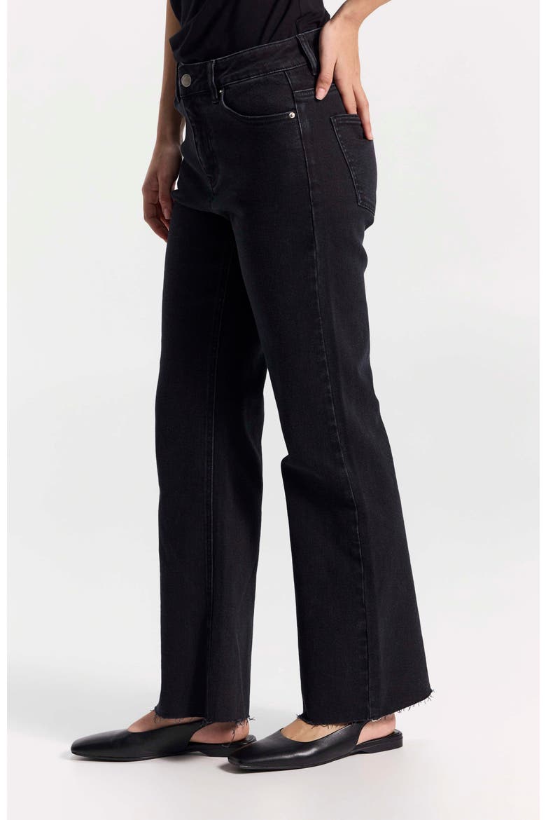 Mid-Rise Straight-Leg Jeans, Alternate, color, Black