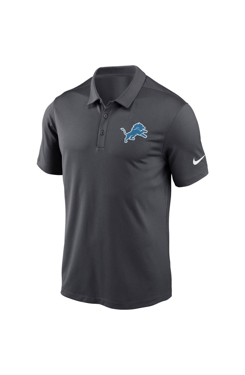 Nike Men's Nike Charcoal Detroit Lions Franchise Performance Polo, Alternate, color, 