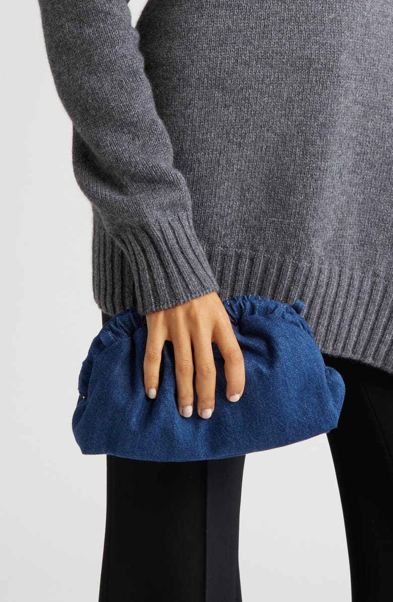 Mansur Gavriel Mini Cloud Leather Clutch, Alternate, color,