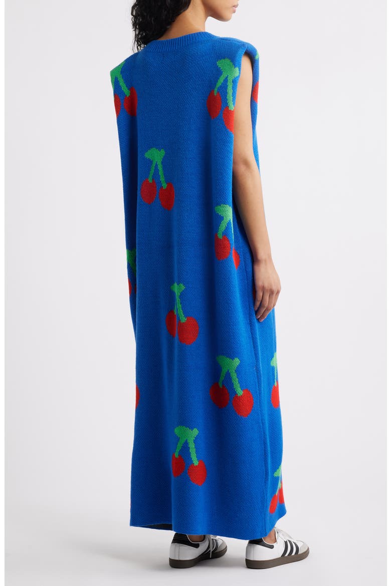 Cherry Pie Sleeveless Knit Maxi Dress, Alternate, color, BLUE CHERRY
