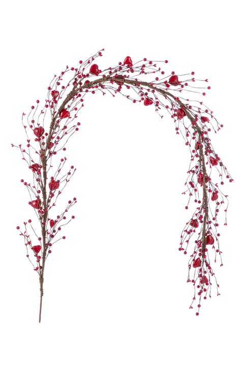 72"L Valentine
s Red Berry Garland