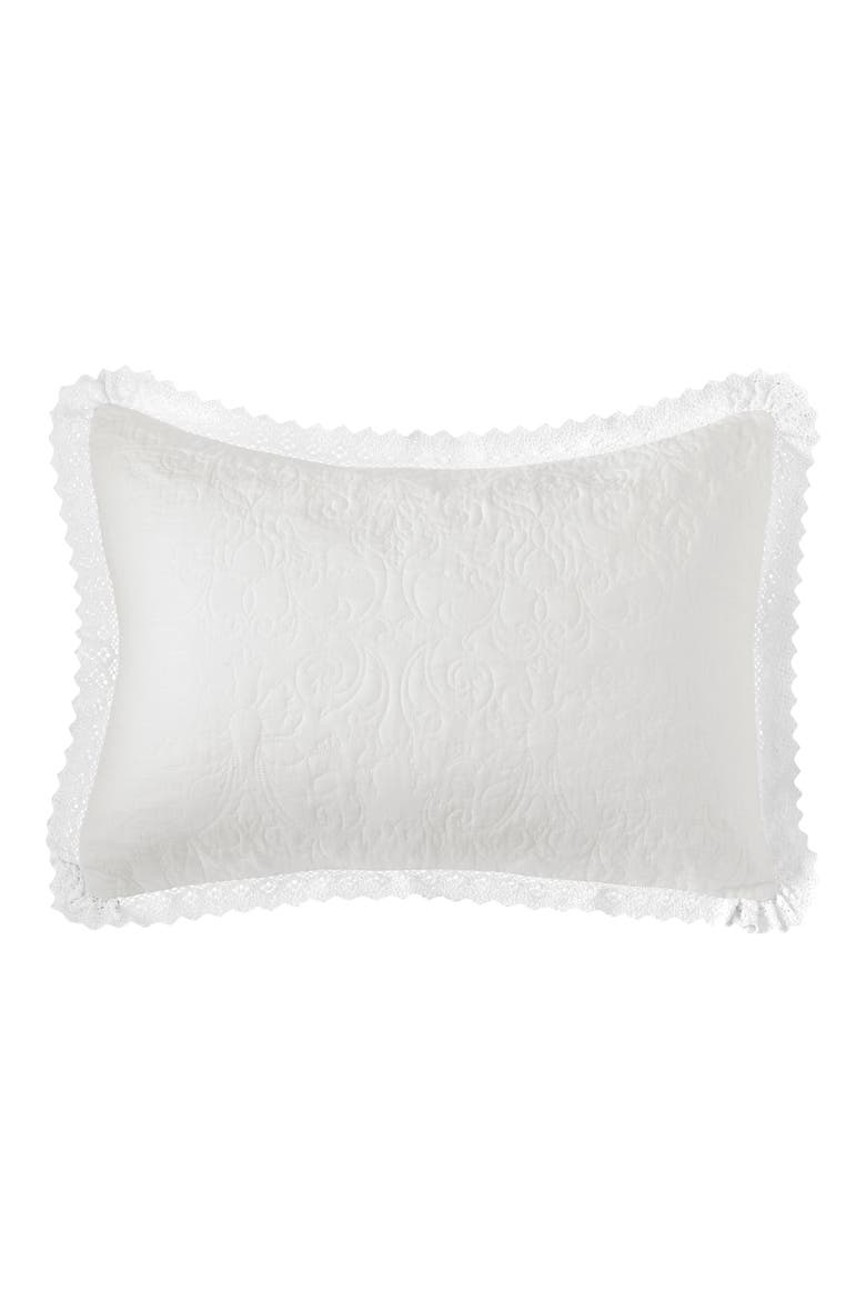 Heirloom Crochet Quilt Set, Alternate, color, WHITE