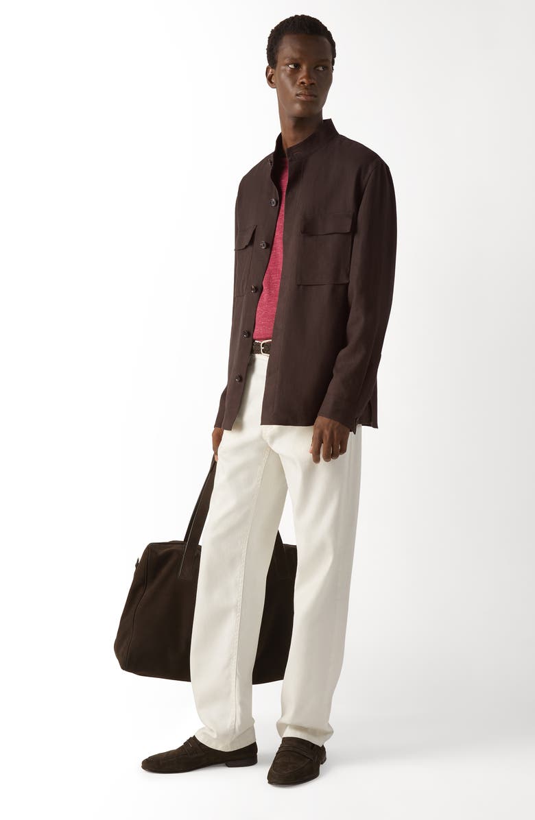 ZEGNA Oasi Lino Overshirt, Alternate, color, 