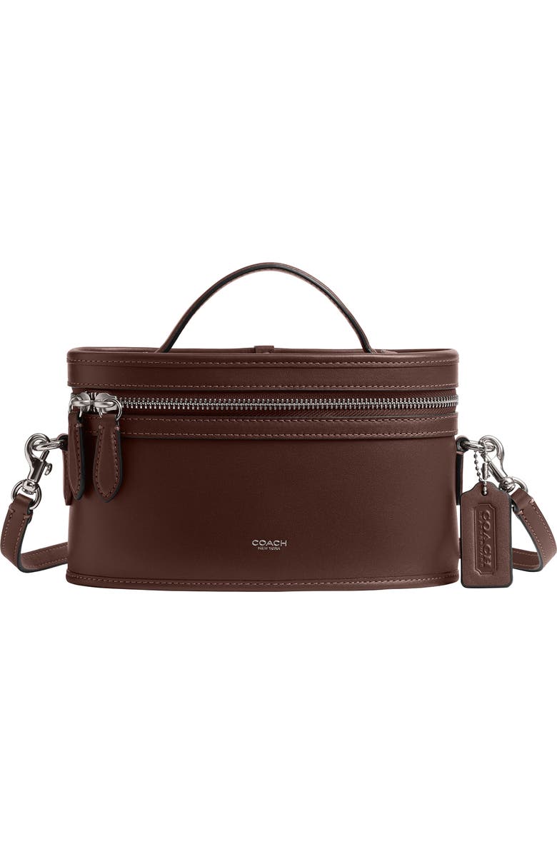 COACH Trail Leather Crossbody Bag, Main, color, Maple