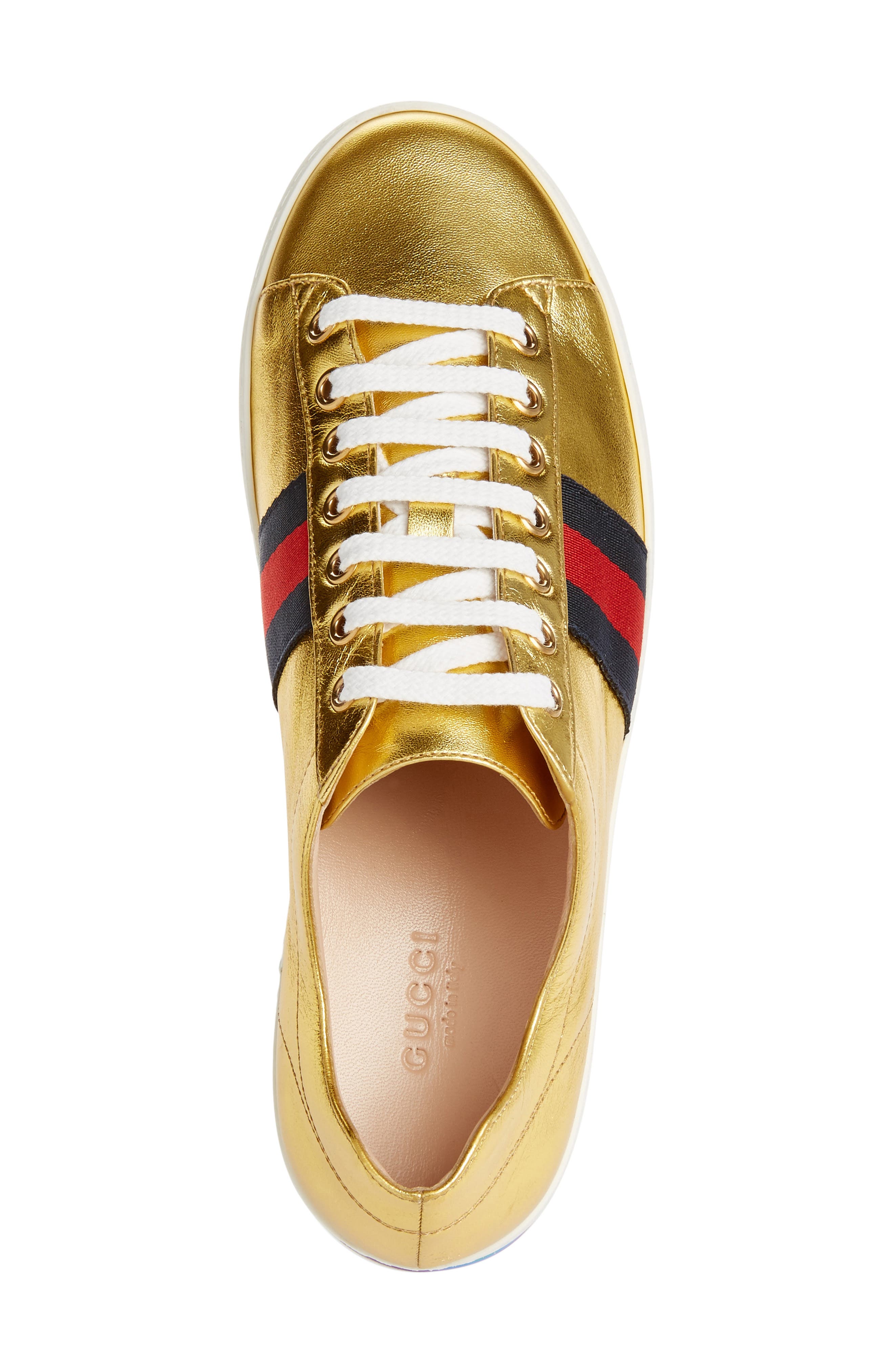 Peggy Platform Sneaker, Alternate, color, METALLIC GOLD