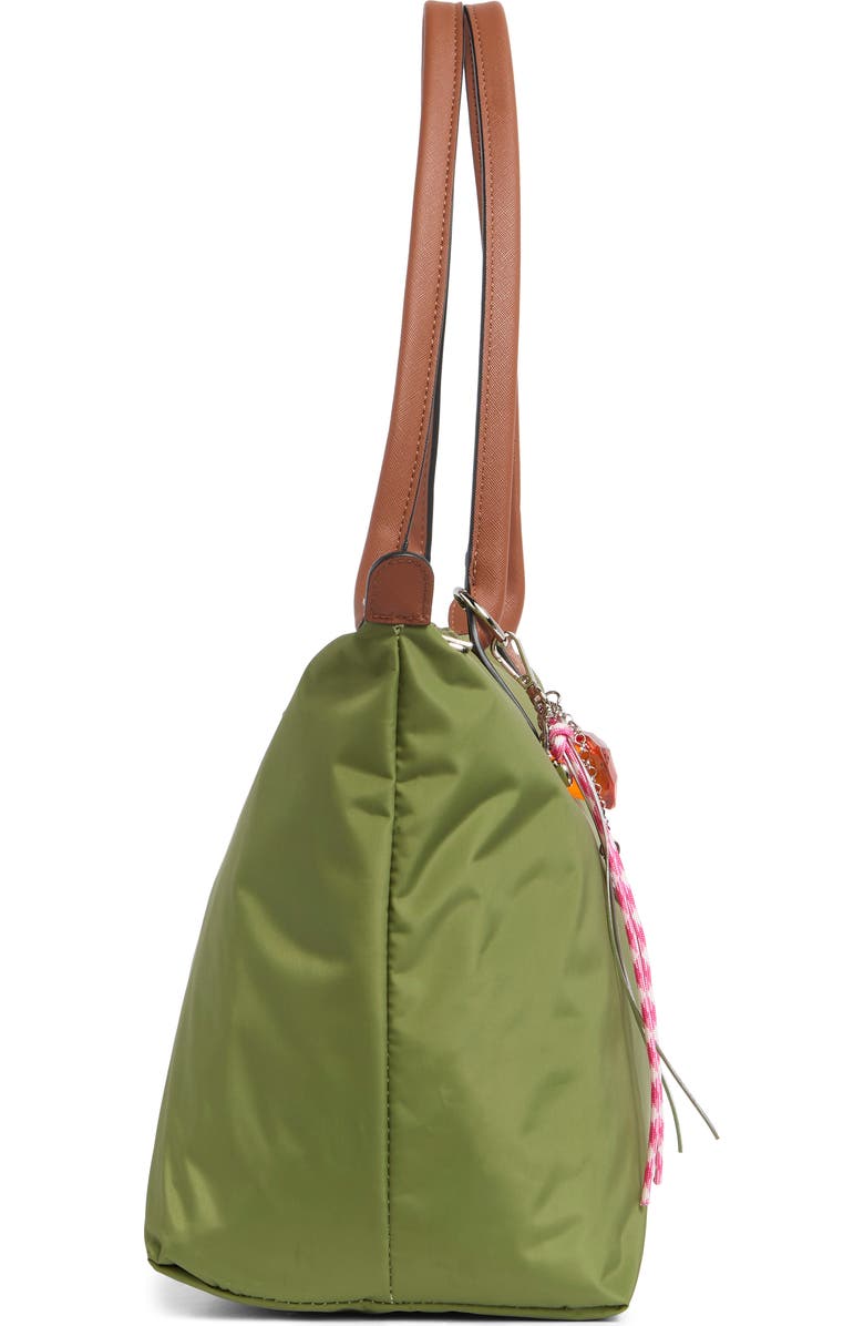 Madden Girl Nylon Tote, Alternate, color, Moss