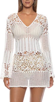 Luli Fama Day to Night Long Sleeve Short Dress