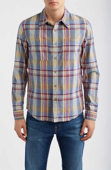Wayne Plaid Button-Up Work Shirt