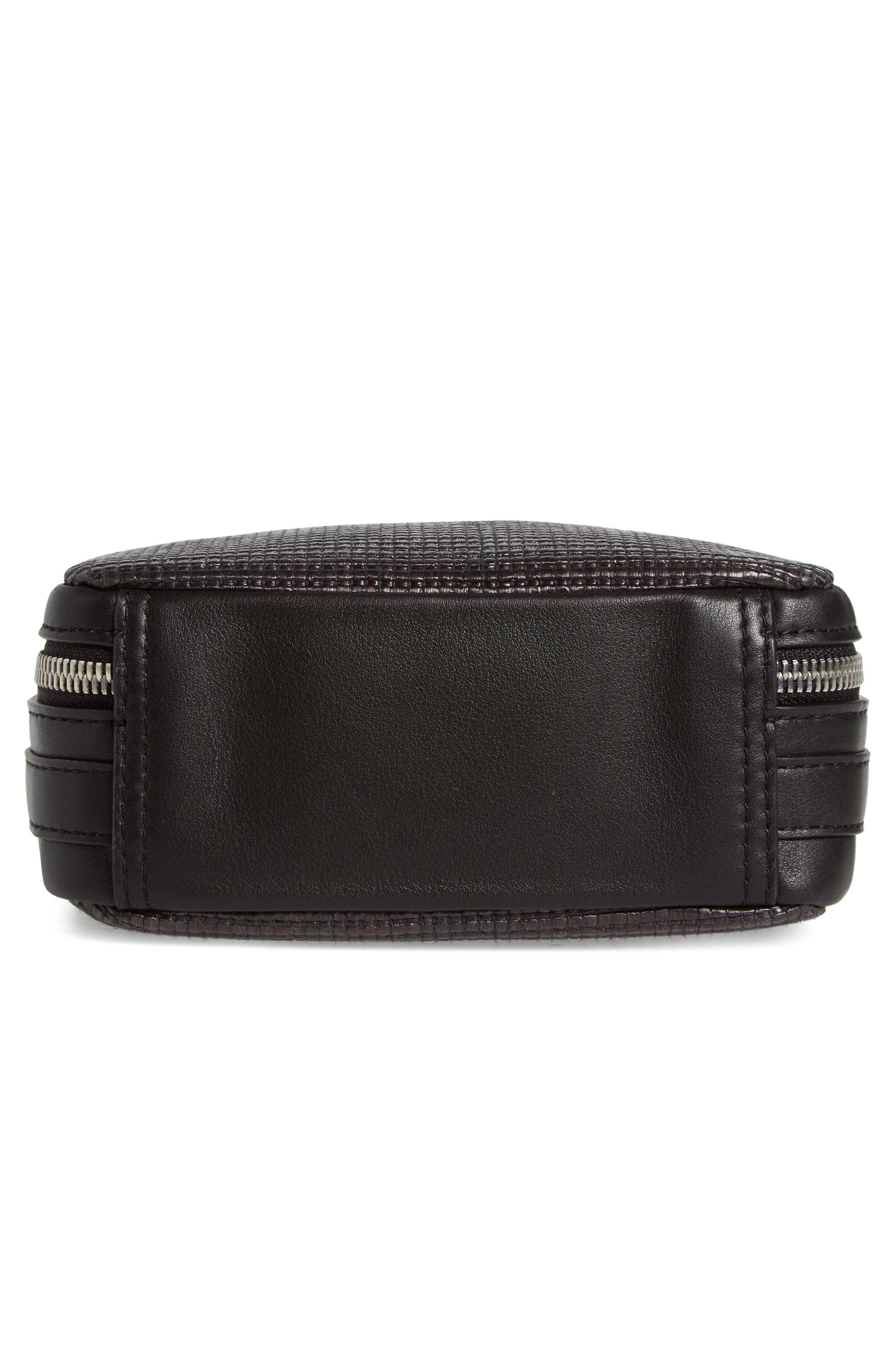 rag & bone Cami Straw & Leather Camera Bag, Alternate, color, 