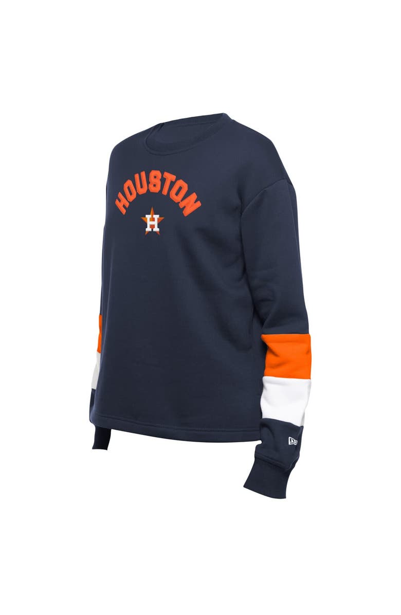New Era Women's New Era Navy Houston Astros Game Day Color Pullover Sweatshirt, Alternate, color, Navy