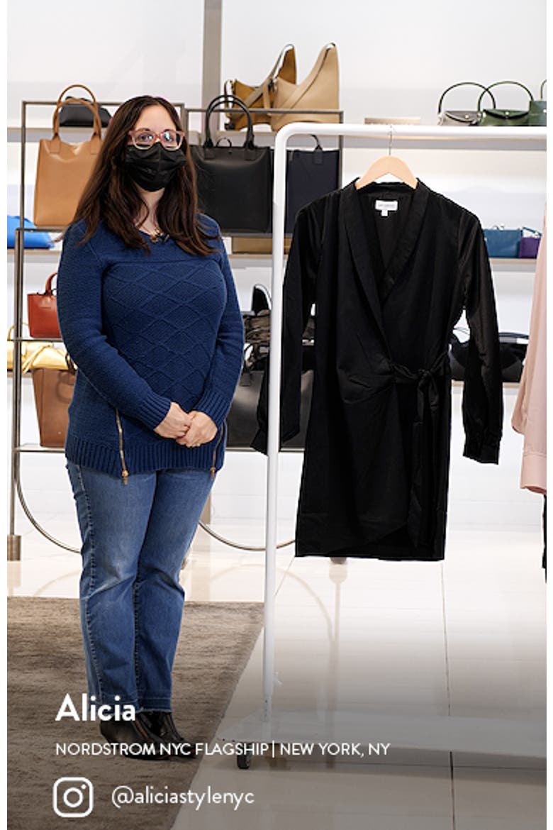Chase the Night Long Sleeve Wrap Minidress video