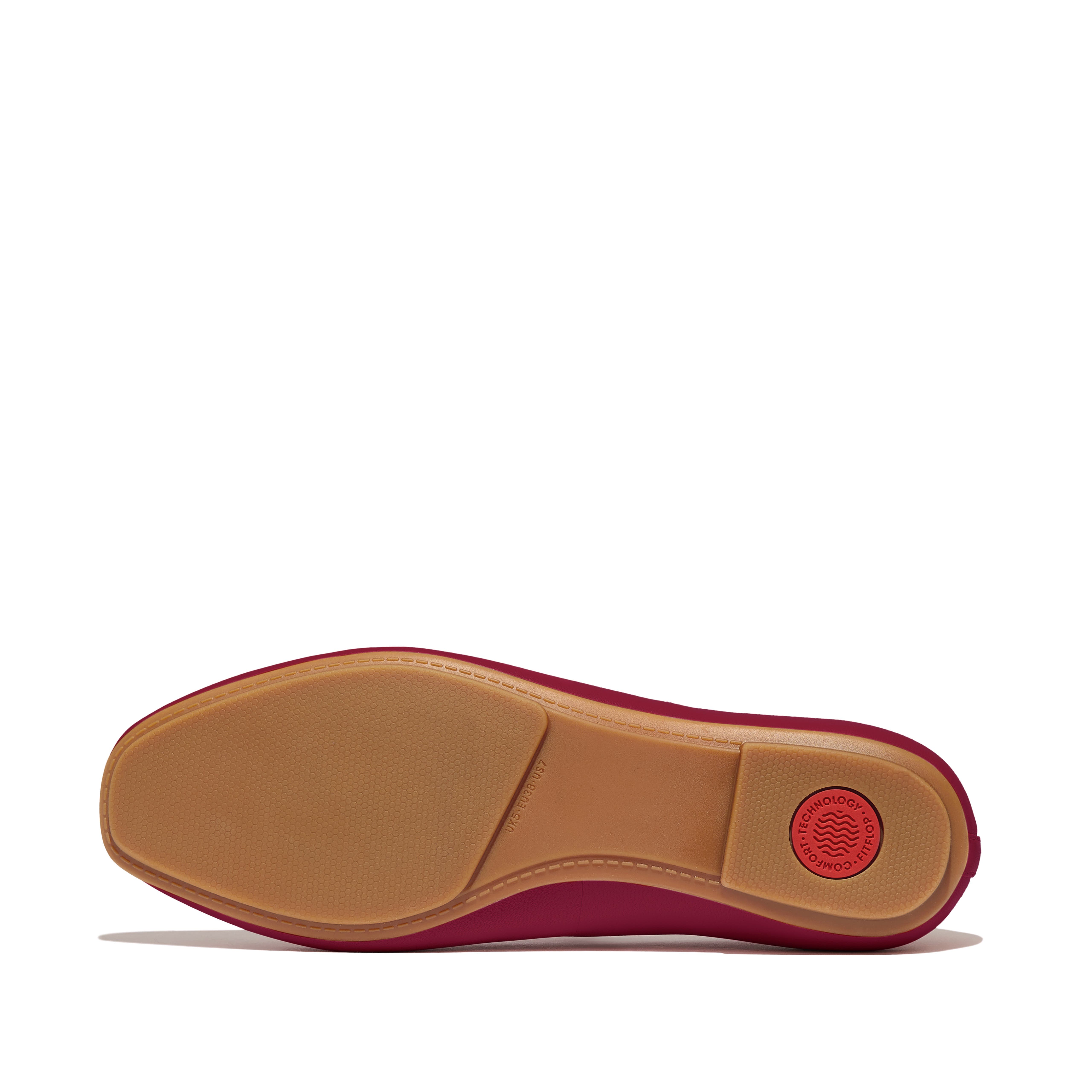 Delicato High Cut Soft Leather Ballet Flats, Alternate, color, Burnt Berry