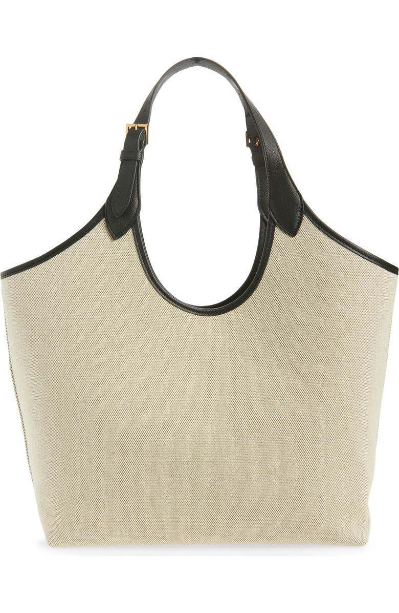 Versace La Medusa Canvas Tote, Alternate, color, Rope Black Gold